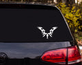 Tribal Dragon Wings Silhouette Abstract Bird Flight Vinyl Decal Sticker Car - White