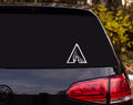 Geometric Triangle Pine Tree Silhouette Tribal Vinyl Decal Sticker Car Laptop - White
