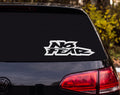NO FEAR Graffiti Style Black White Vinyl Decal Sticker Car Window Laptop - White
