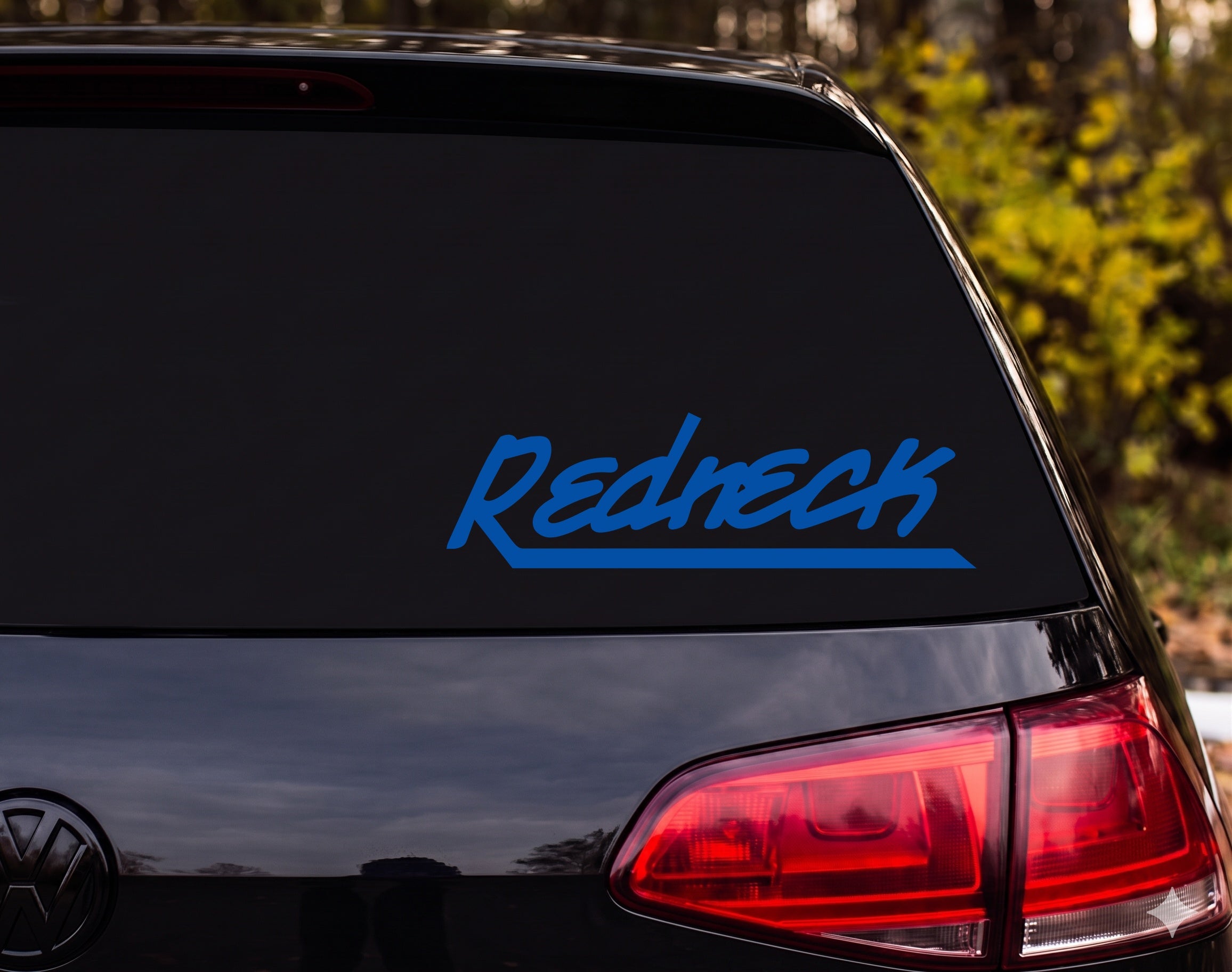 Redneck Word Vinyl Decal Sticker Car Window Laptop Bumper - Blue