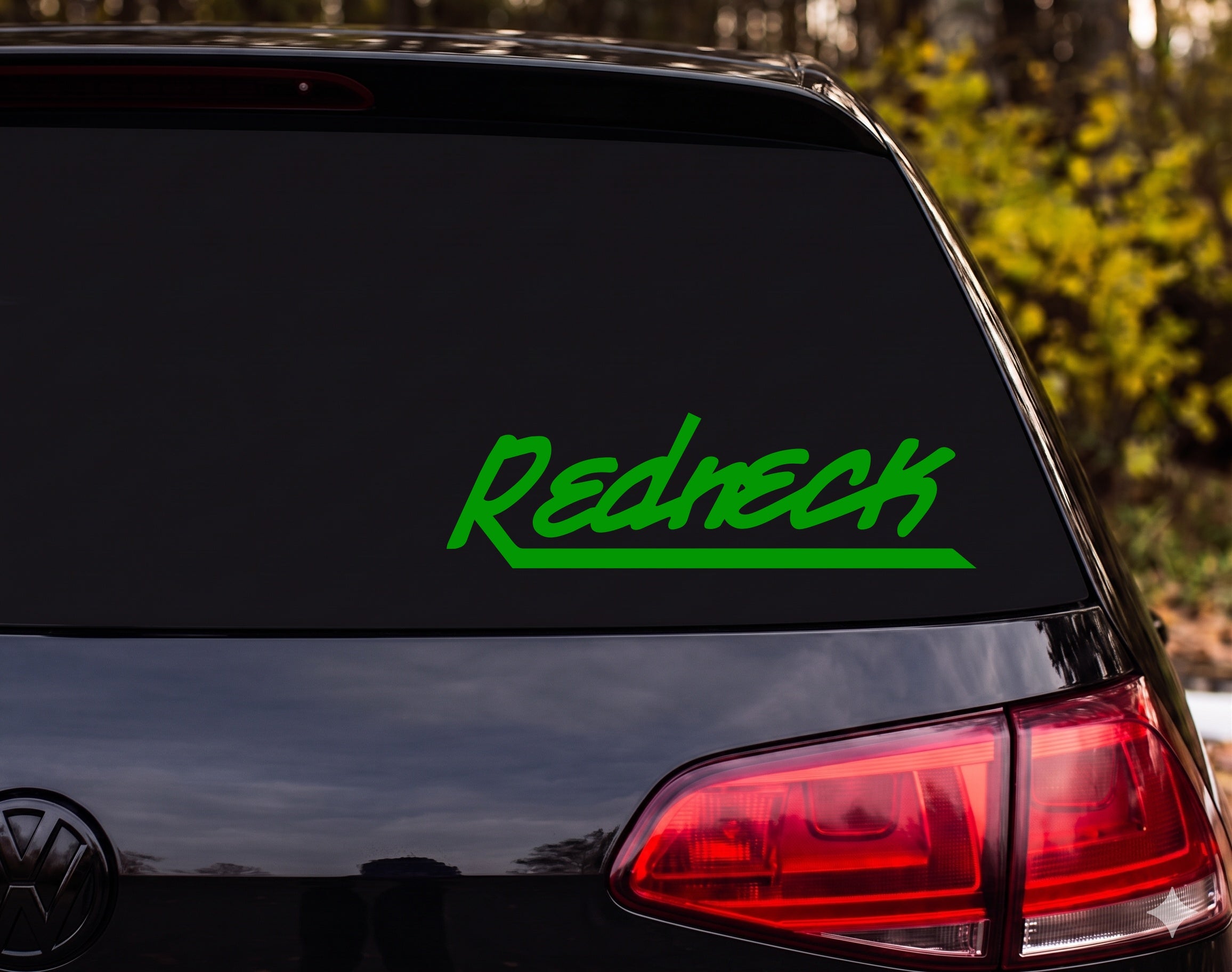 Redneck Word Vinyl Decal Sticker Car Window Laptop Bumper - Green