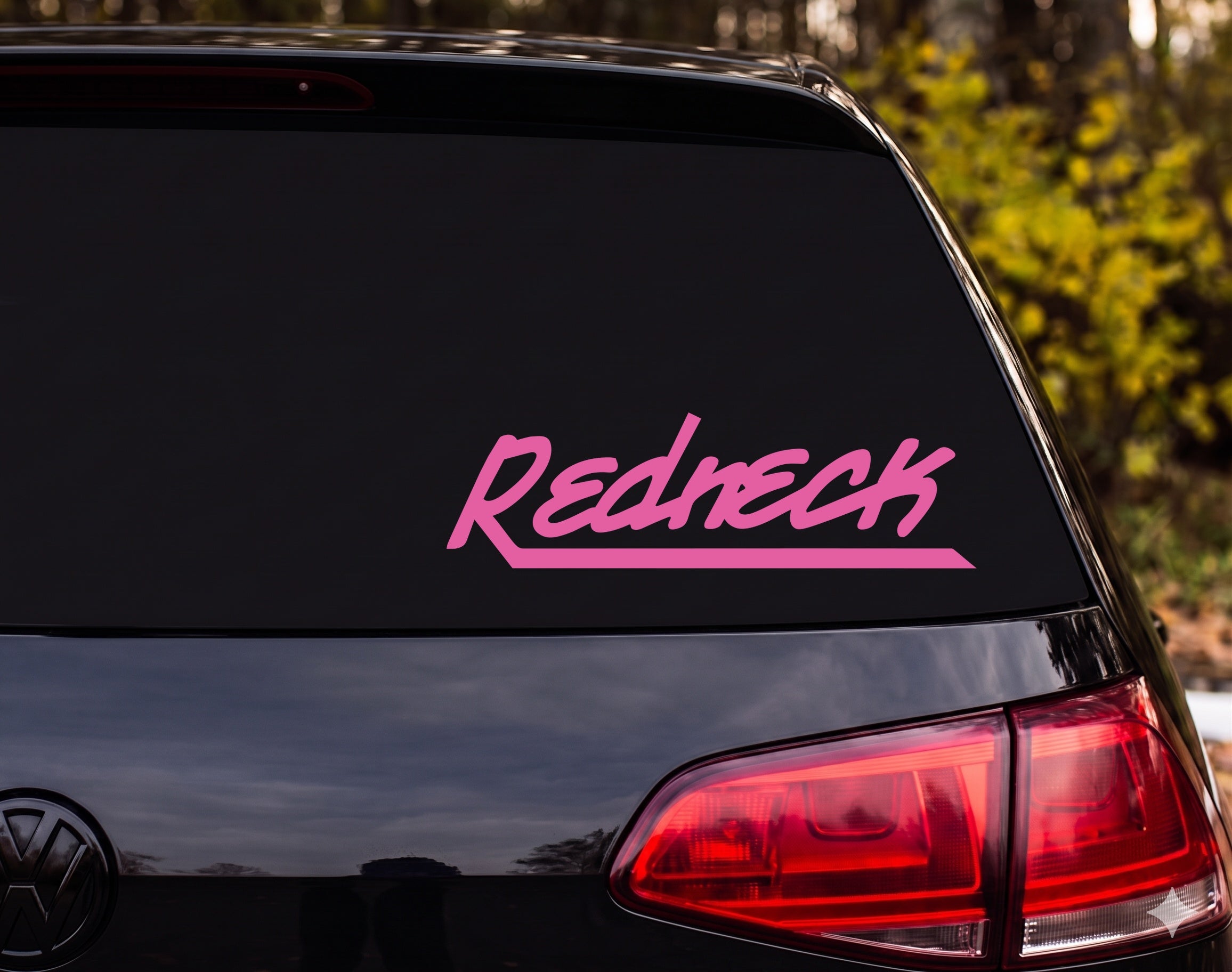 Redneck Word Vinyl Decal Sticker Car Window Laptop Bumper - Pink