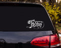 I'd Rather Be Fishing Lure Hook Line Vinyl Decal Sticker Car Window - White