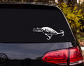 Fishing Crankbait Lure Perch Bass Hard Bait Treble Hook Vinyl Decal Sticker - White